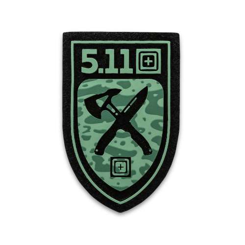 92095 CROSSED BLADE AXE PATCH