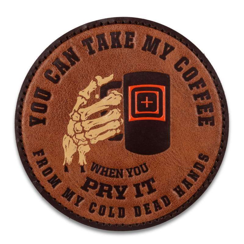 92185 CDH COFFEE LEATHER PATCH